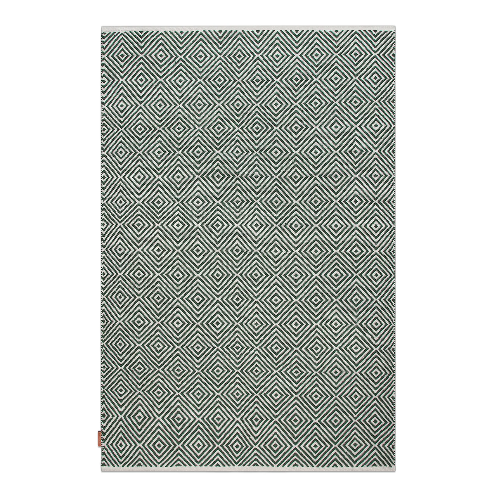 Diamond teppe 140x200 cm, Green Formgatan
