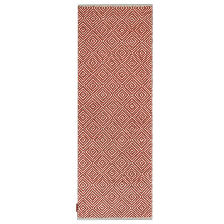 Diamond teppe 70x200 cm - Burnt orange - Formgatan