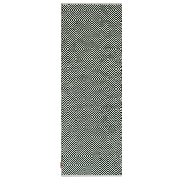 Diamond teppe 70x200 cm - Green - Formgatan