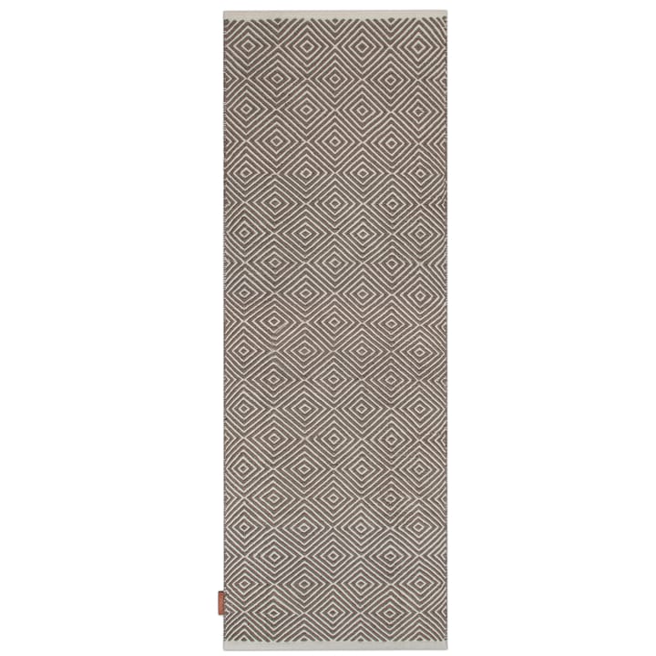 Diamond teppe 70x200 cm - Grey - Formgatan