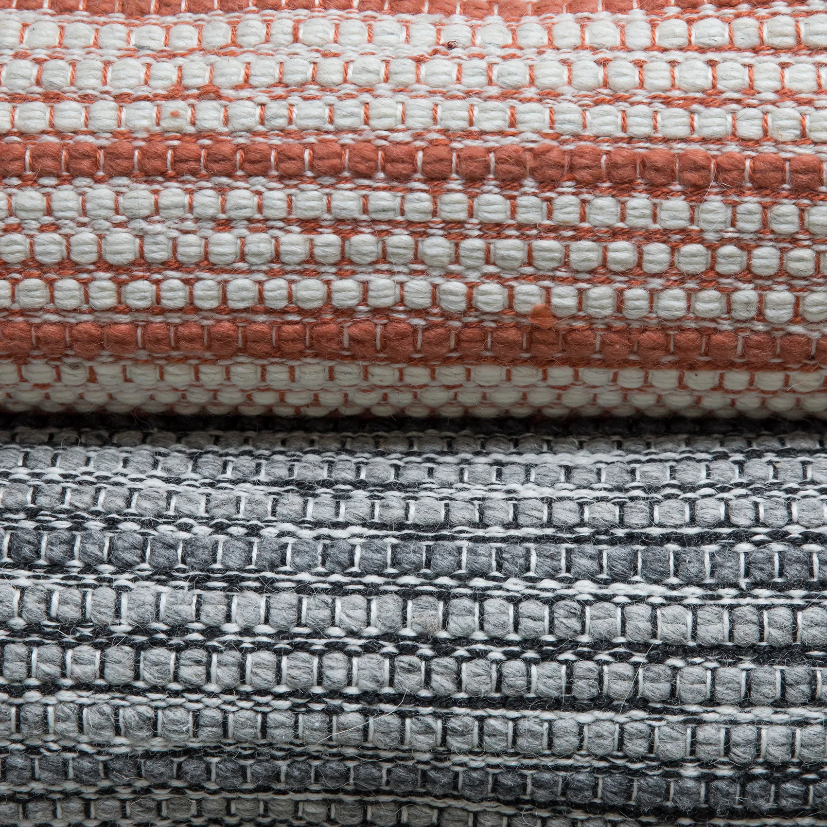 Stripe teppe 200x300 cm, Burnt orange Formgatan