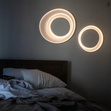 Bahia Mini vegglampe - hvit, led - Foscarini
