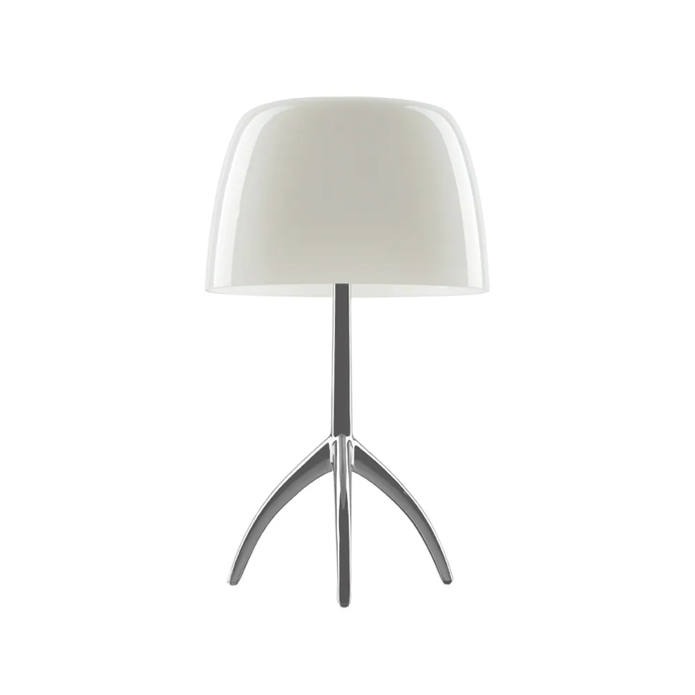 Lumiere Grande Dimbar bordlampe, varmhvitt, aluminium Foscarini
