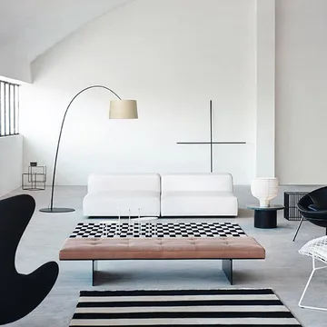 Twiggy Wood gulvlampe - svart - Foscarini