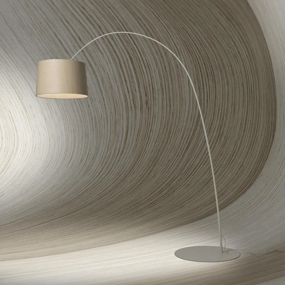 Twiggy Wood gulvlampe, svart Foscarini