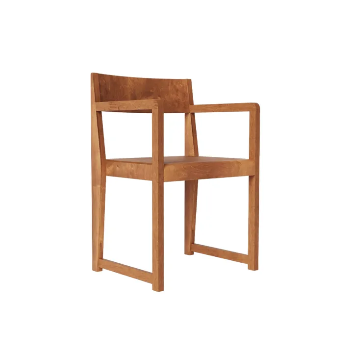 Armrest Chair 01 karmstol - Mørkebrun bjørk - FRAMA