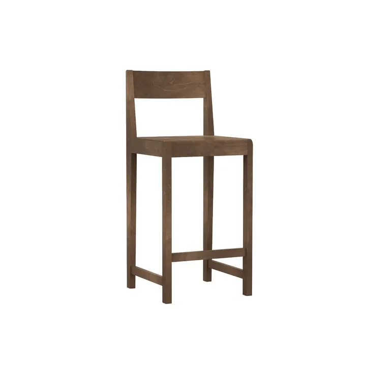 Bar Chair 01 barstol - Mørkebrun bjørk, 65 cm - FRAMA