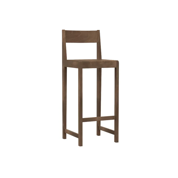 Bar Chair 01 barstol - Mørkebrun bjørk, 76 cm - FRAMA