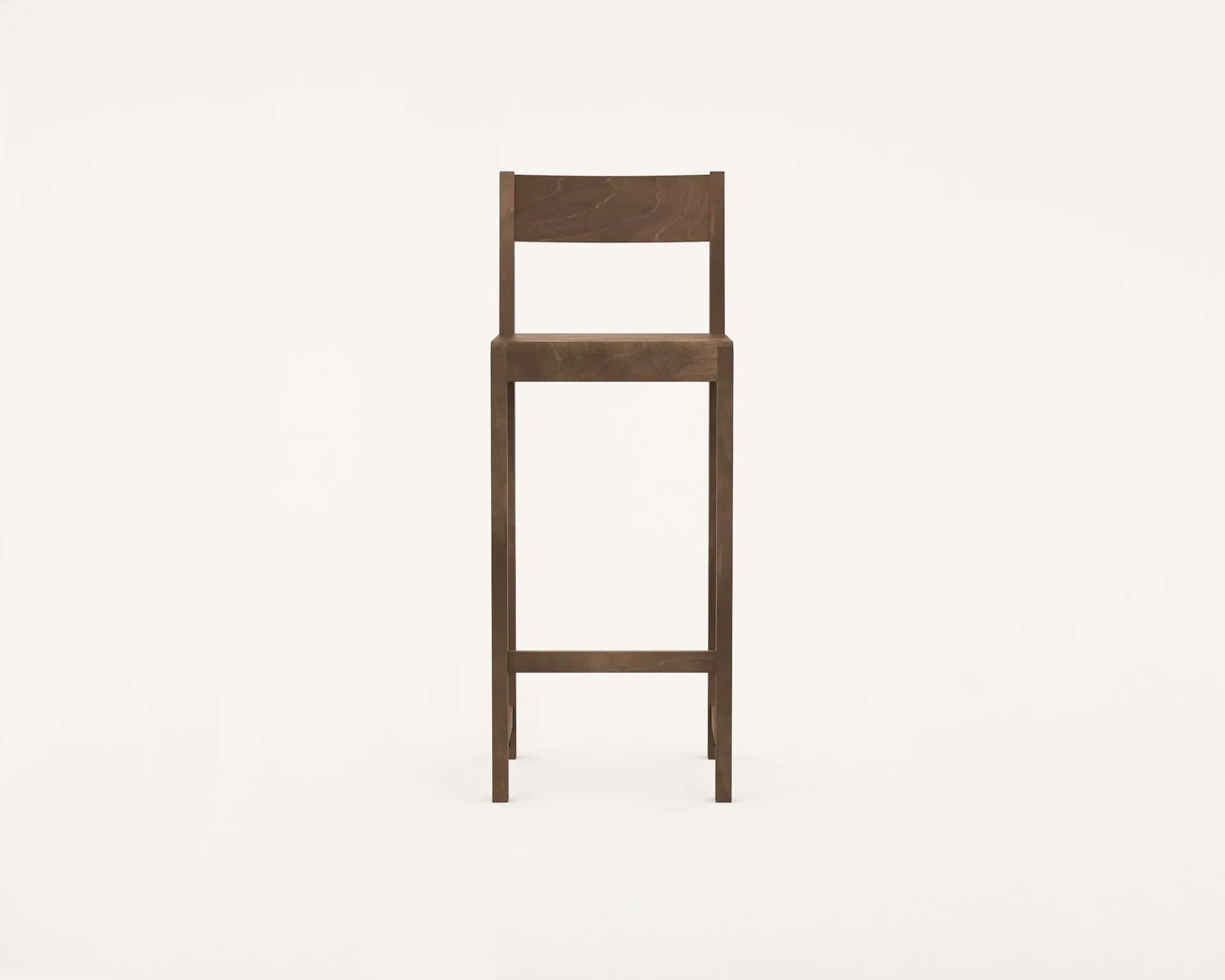 Bar Chair 01 barstol, Mørkebrun bjørk, 76 cm FRAMA