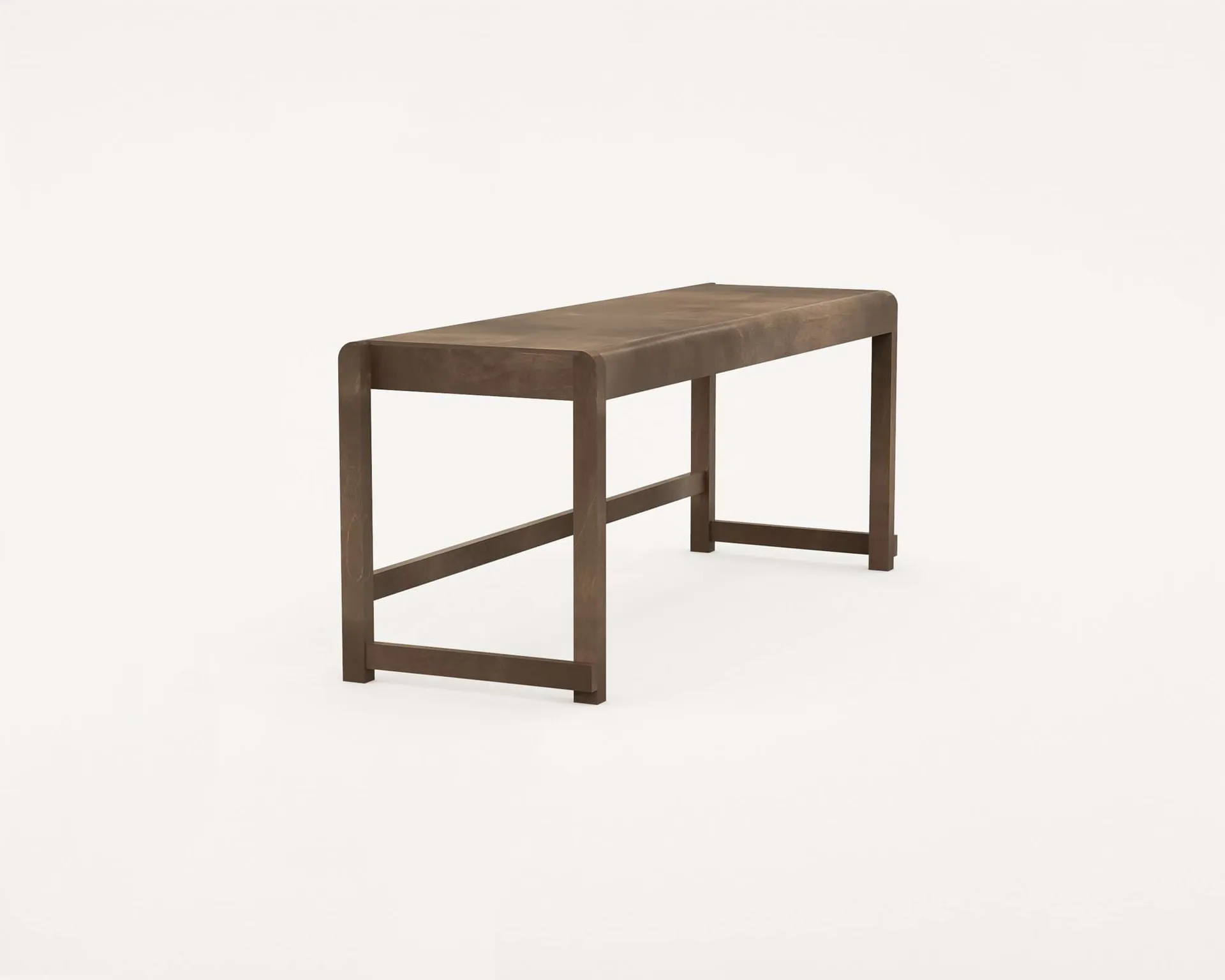 Bench 01 benk, Mørkebrun bjørk, 114,6x37x46 cm FRAMA