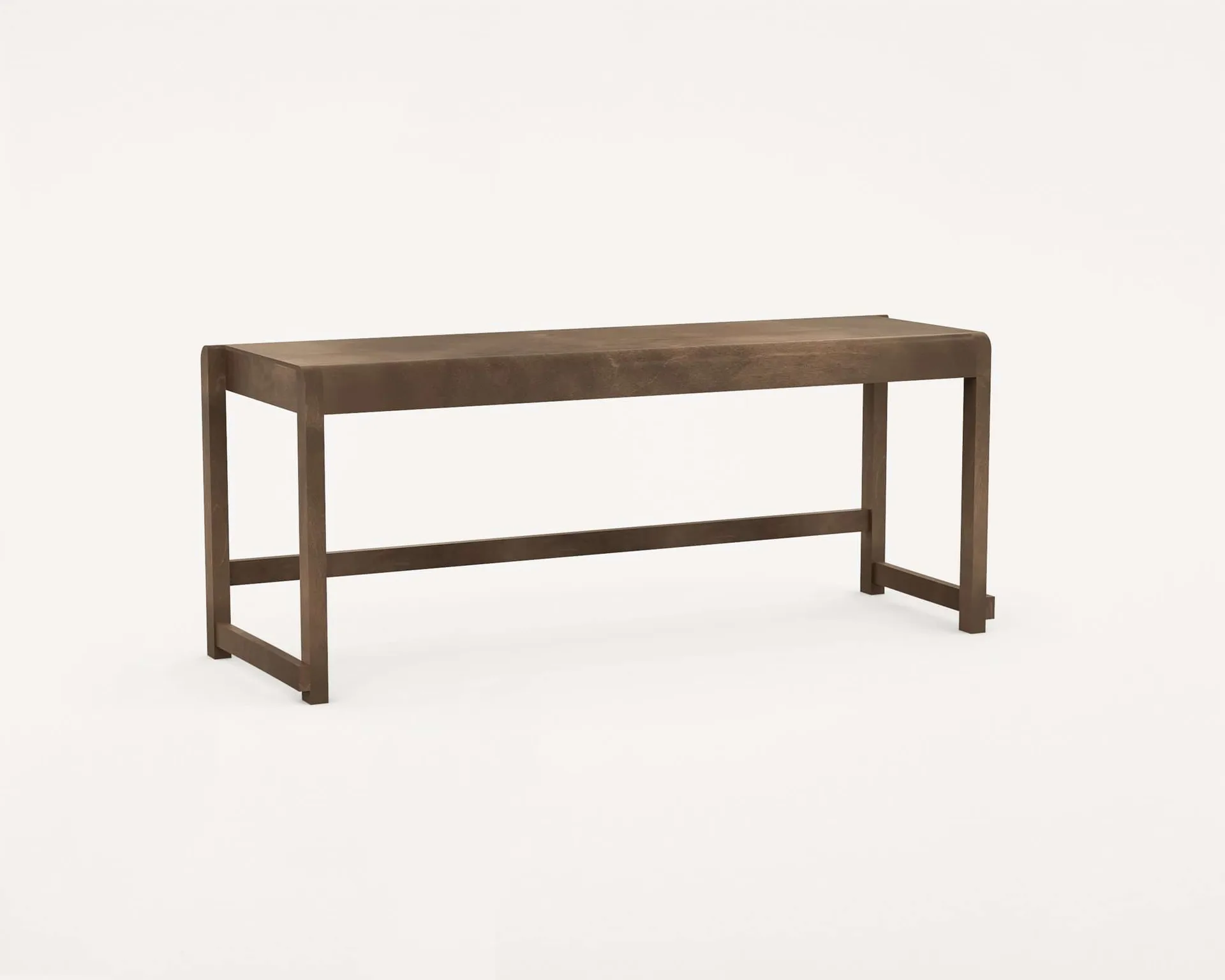 Bench 01 benk, Mørkebrun bjørk, 114,6x37x46 cm FRAMA