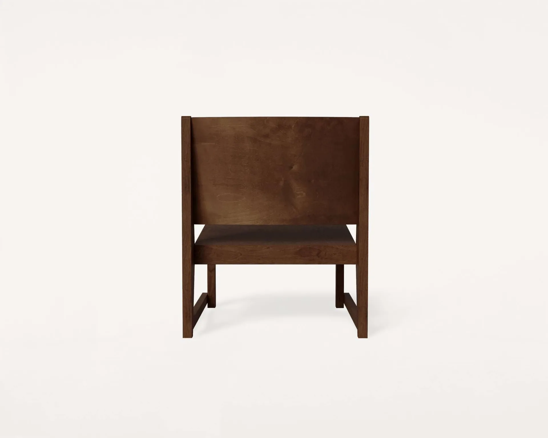 Easy Chair 01 loungestol, Mørkebrun bjørk FRAMA