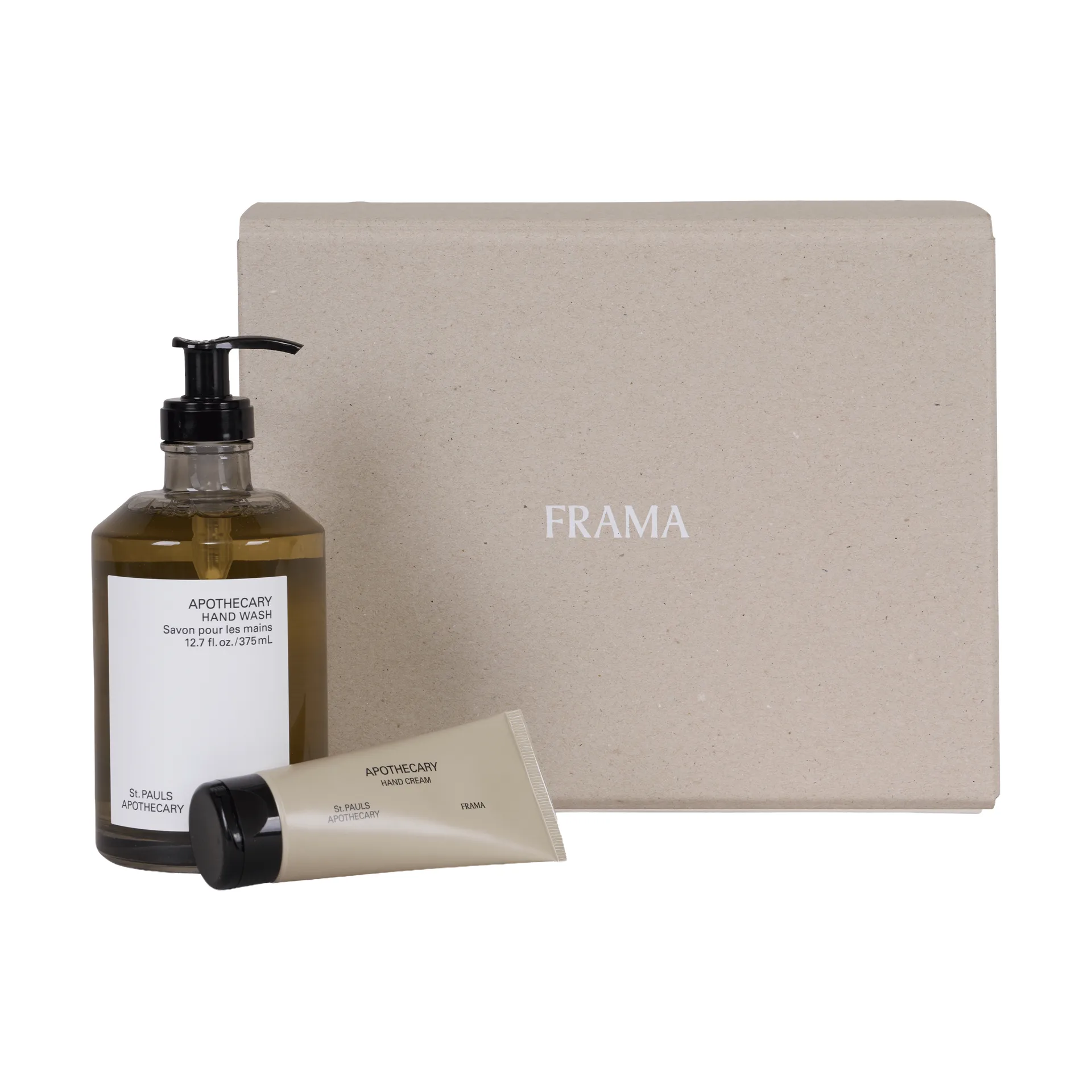 FRAMA gavesett håndsåpe + håndkrem, Apothecary FRAMA