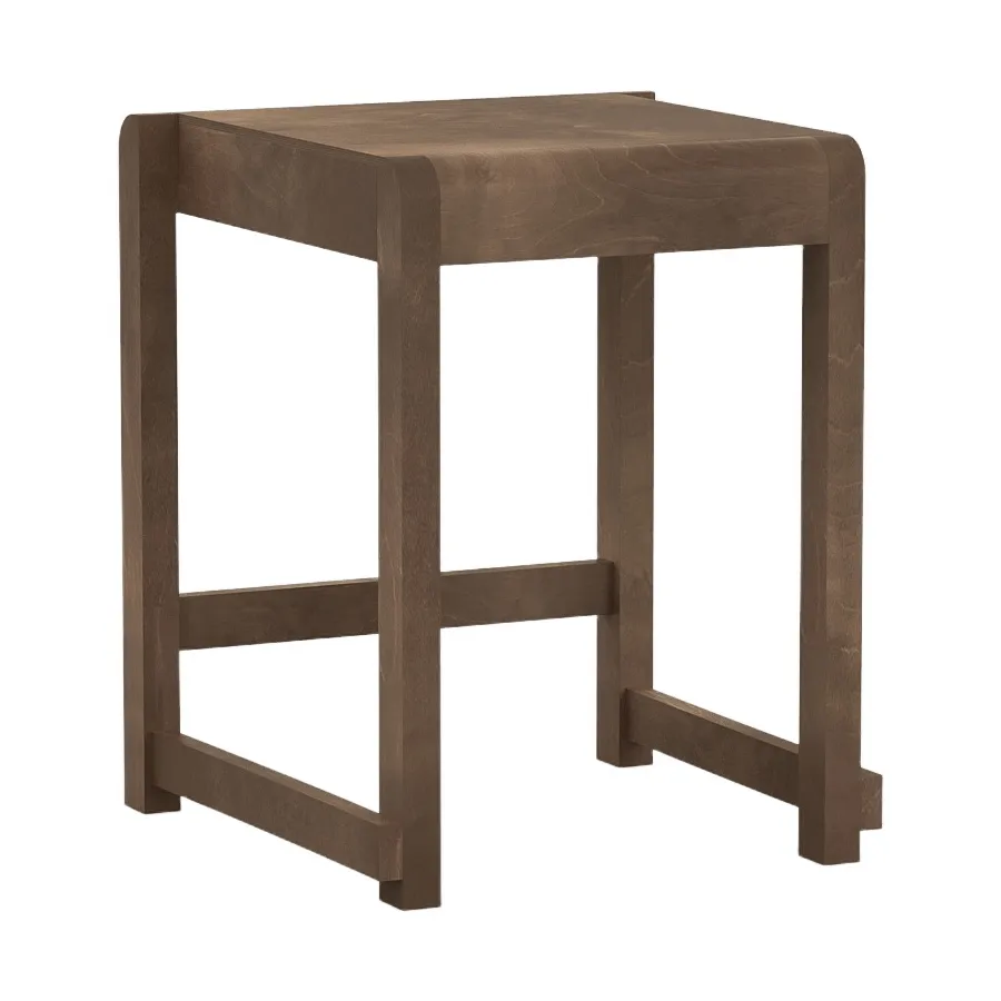 Low Stool 01 krakk, Mørkebrun bjørk FRAMA