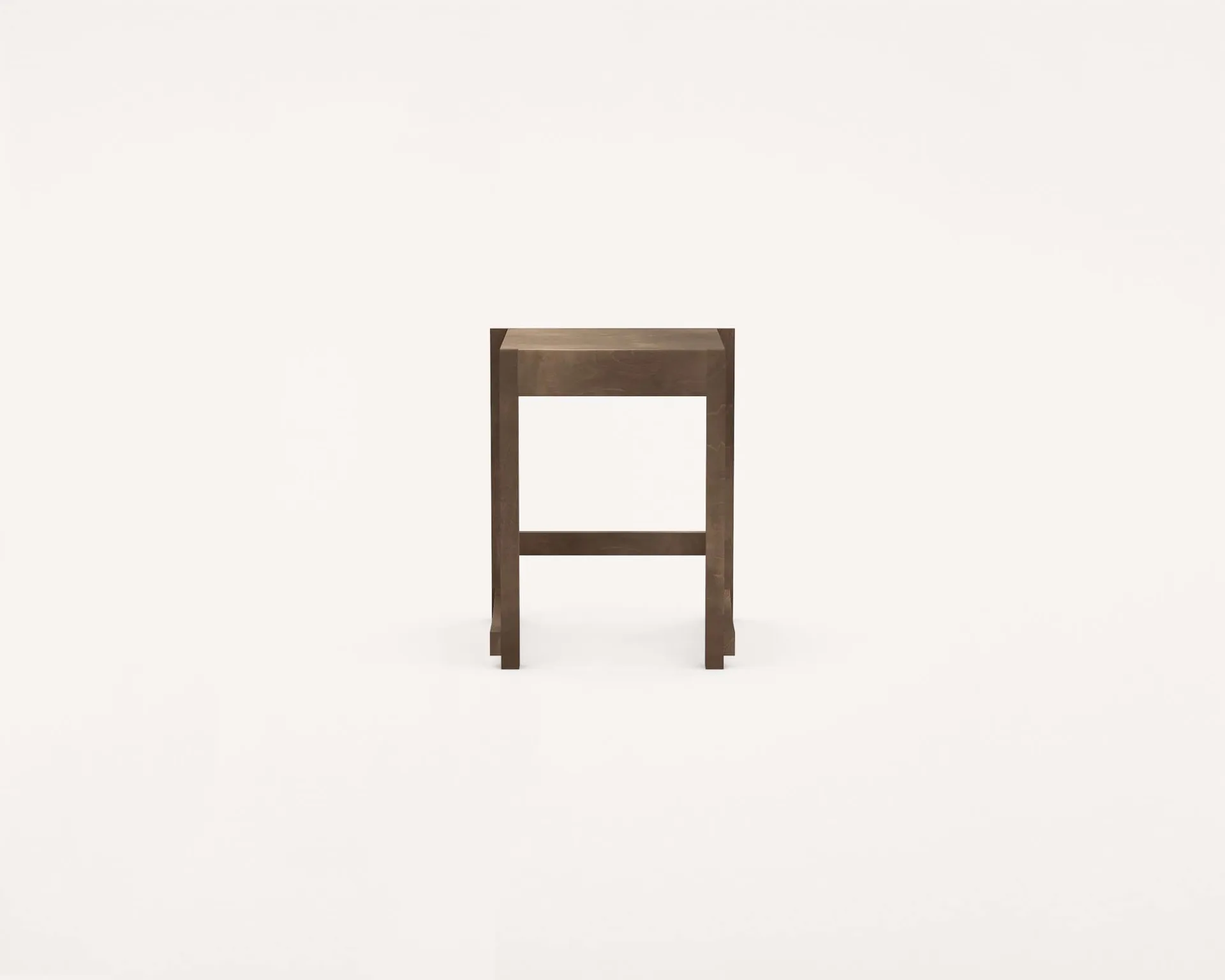 Low Stool 01 krakk, Mørkebrun bjørk FRAMA
