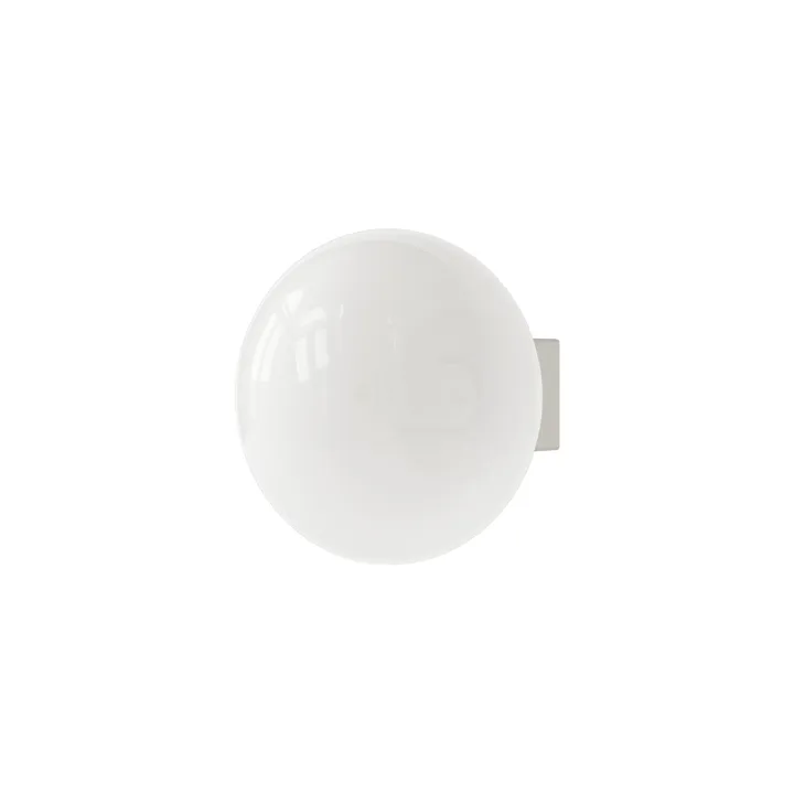 Ovoid Sconce plafond - Rustfritt stål, opalglass - FRAMA