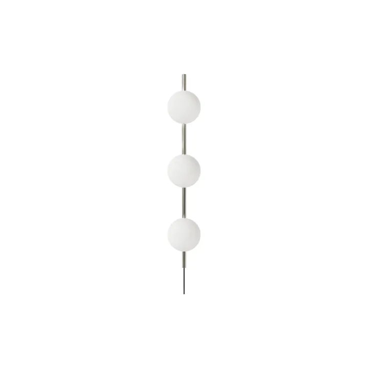 Ovoid Single vägglampa - Rustfritt stål-opalglass - FRAMA