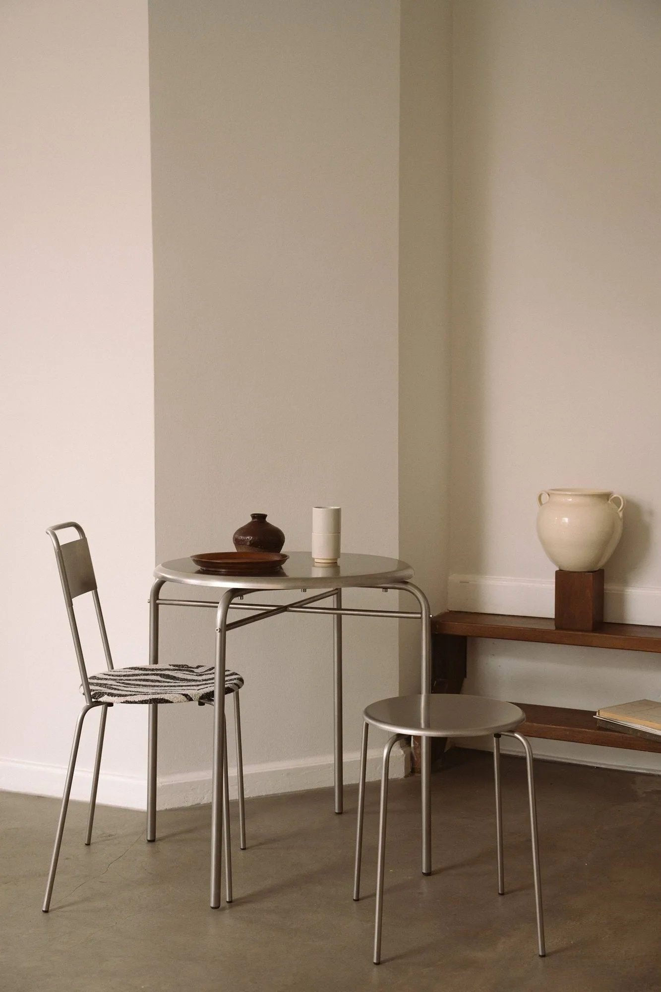Petit Rond bord, Rustfritt stål, Ø65x73 cm FRAMA