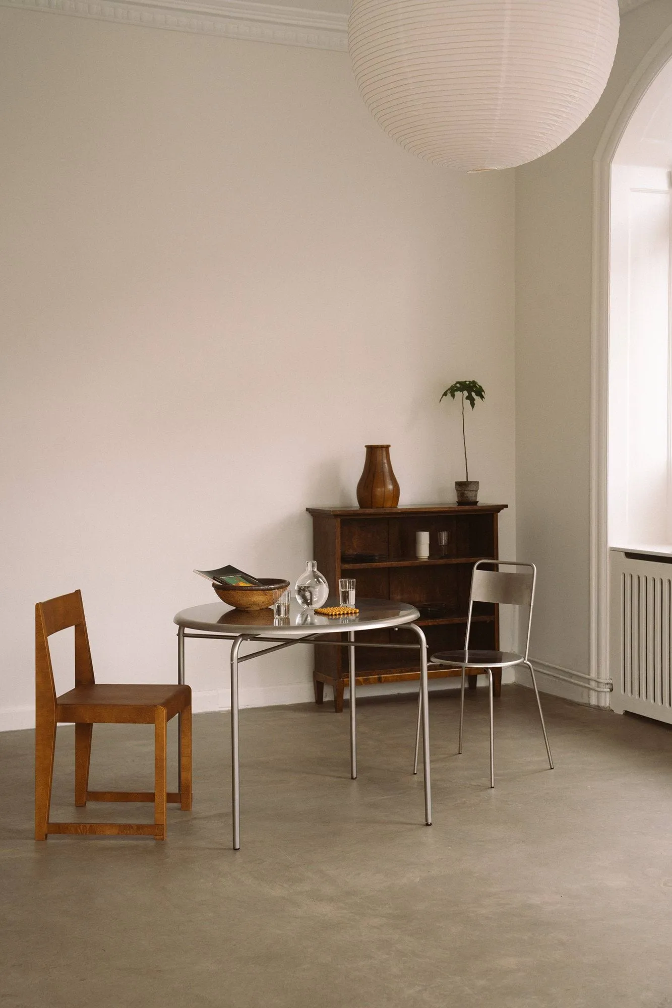 Petit Rond bord, Rustfritt stål, Ø90x73 cm FRAMA