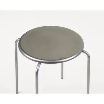 Petit Rond rund krakk - Rustfritt stål - FRAMA
