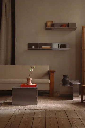 Rivet Shelf vegghylle - Aluminium, small, 87,6x20,6x22,1 cm - FRAMA