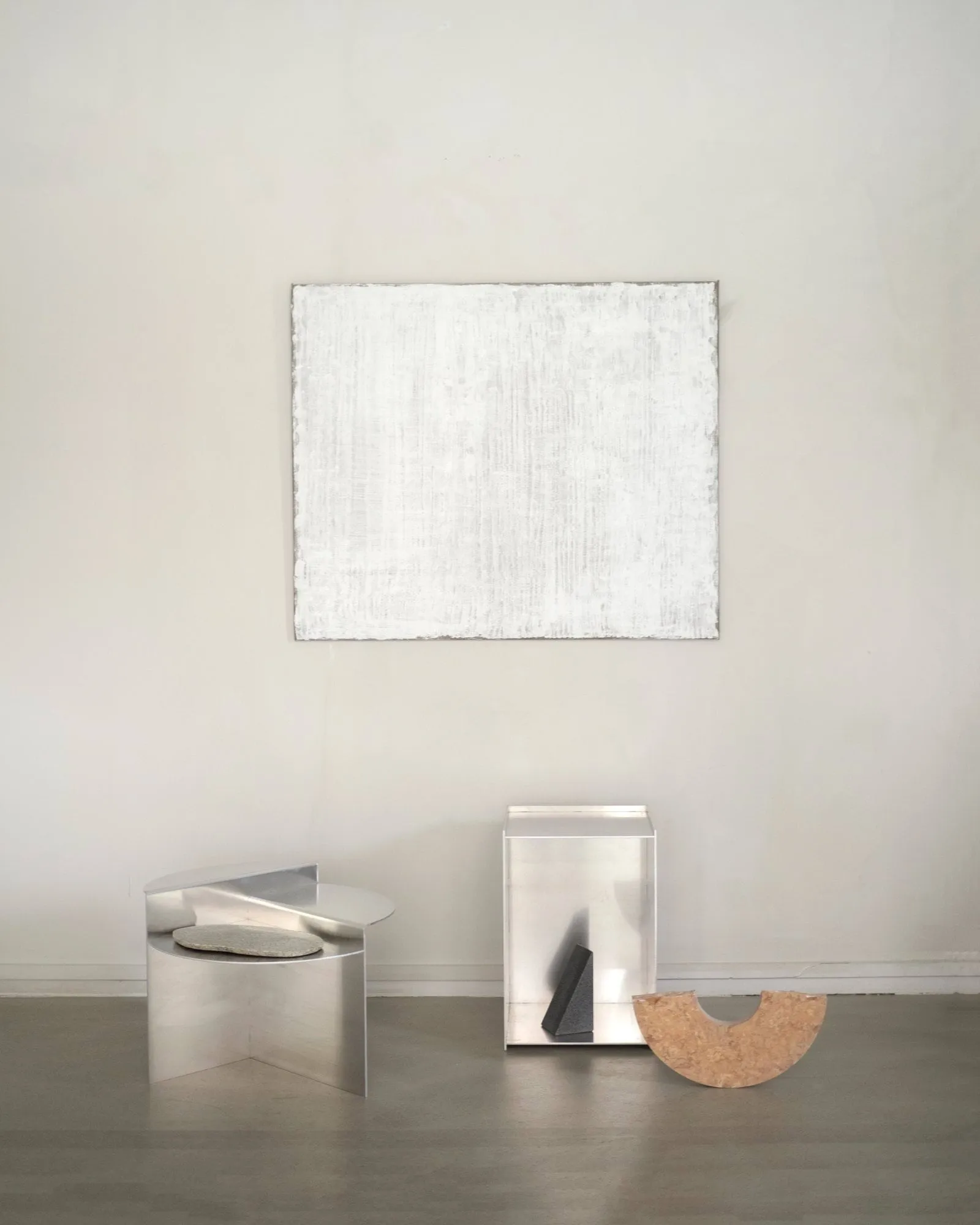 Rivet sidebord, Aluminium, Ø51,3x40 cm FRAMA