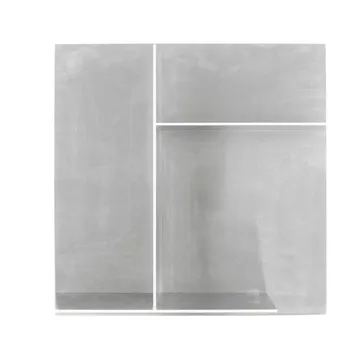 Rivet Typecase vegghylle - Aluminium, 44,6x44,6x16,1 cm - FRAMA