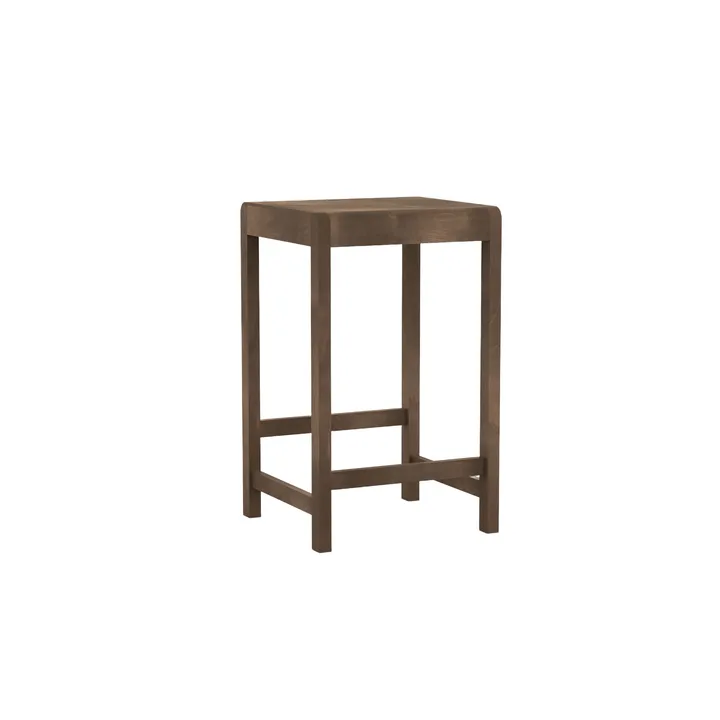 Stool 01 barkrakk - Mørkebrun bjørk, 65 cm - FRAMA