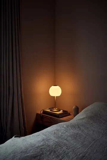 Ball glass bordlampe - Sand Grey, Ø18 cm - Frandsen