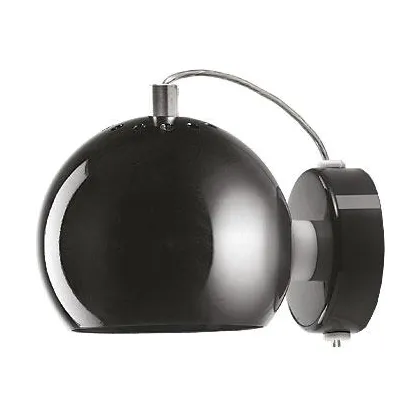Ball vegglampe Ø12 cm - Svart - Frandsen