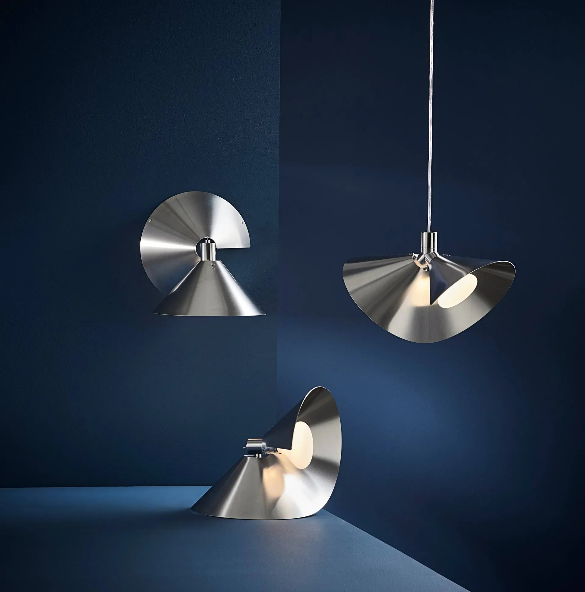 Peel pendel, Brushed stainless steel Frandsen