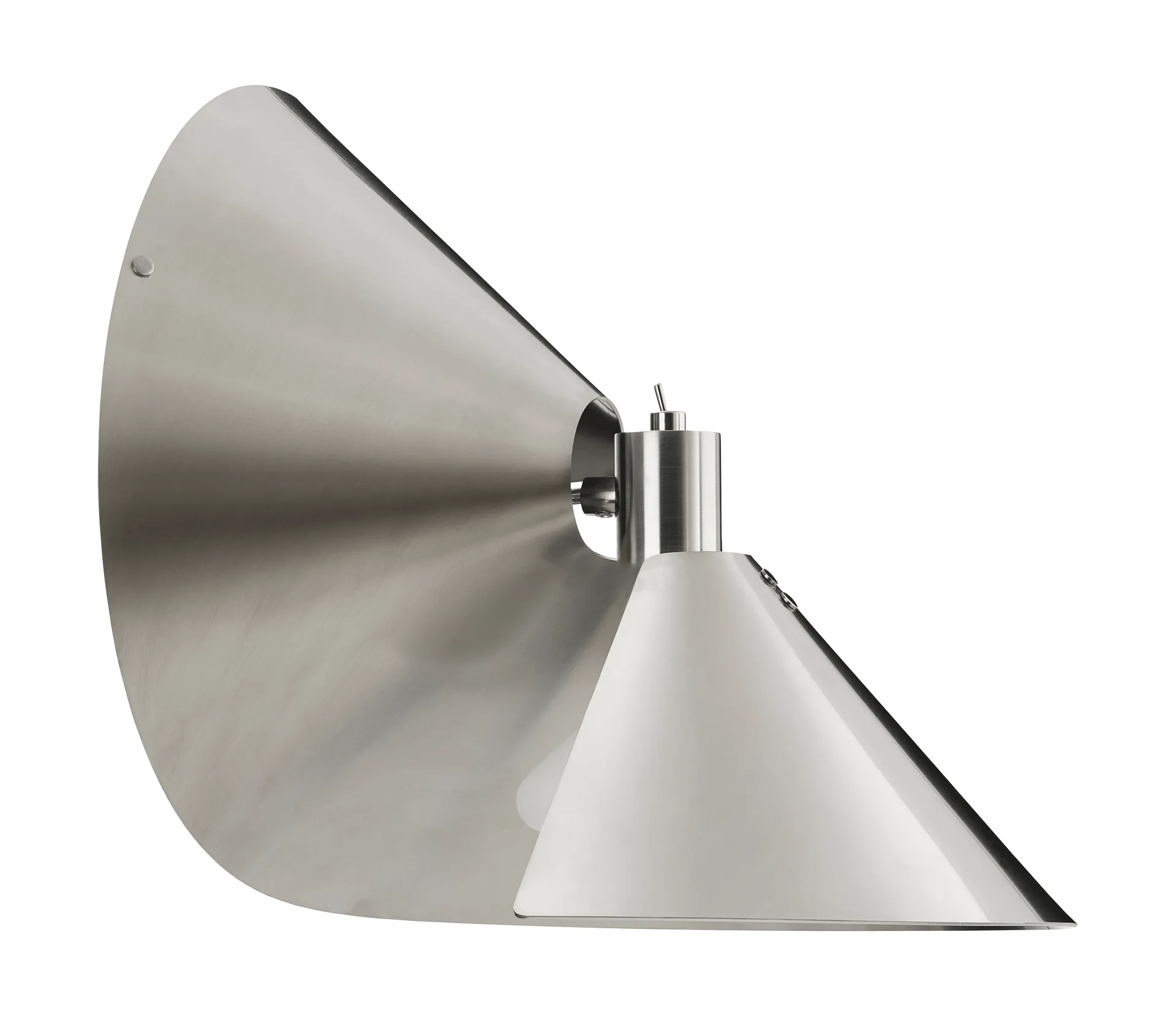 Peel vegglampe, Brushed stainless steel Frandsen