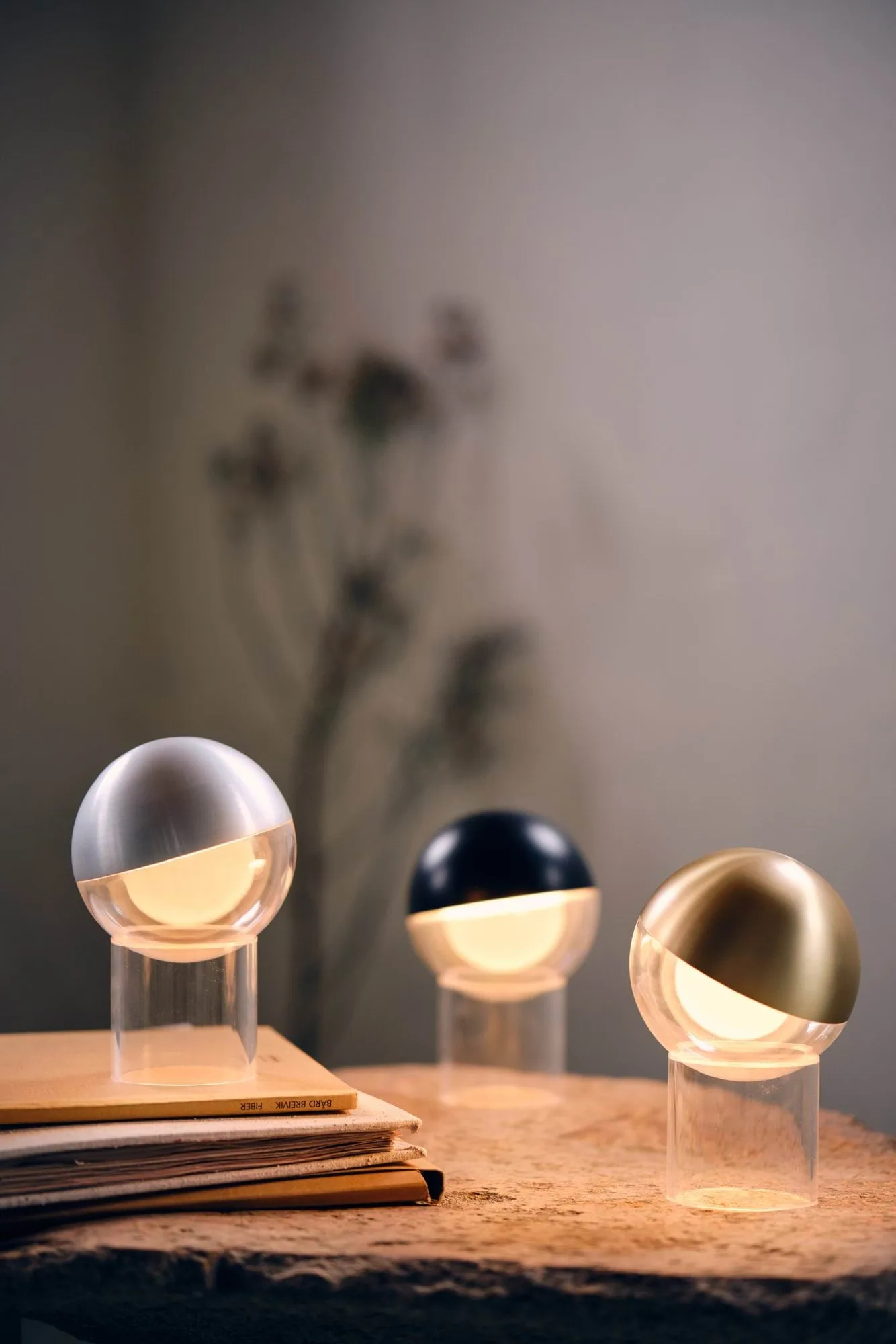Pila bordlampe portabel, Solid brass Frandsen