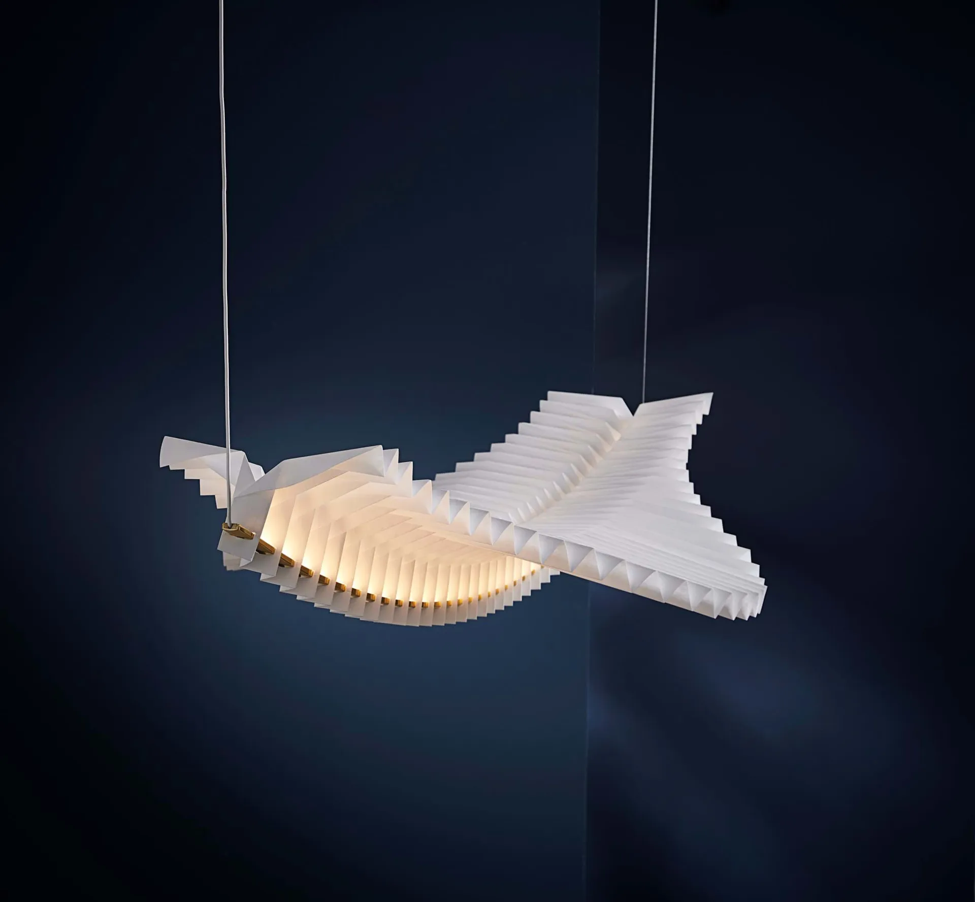 Sora pendel , Solid brass-white Frandsen