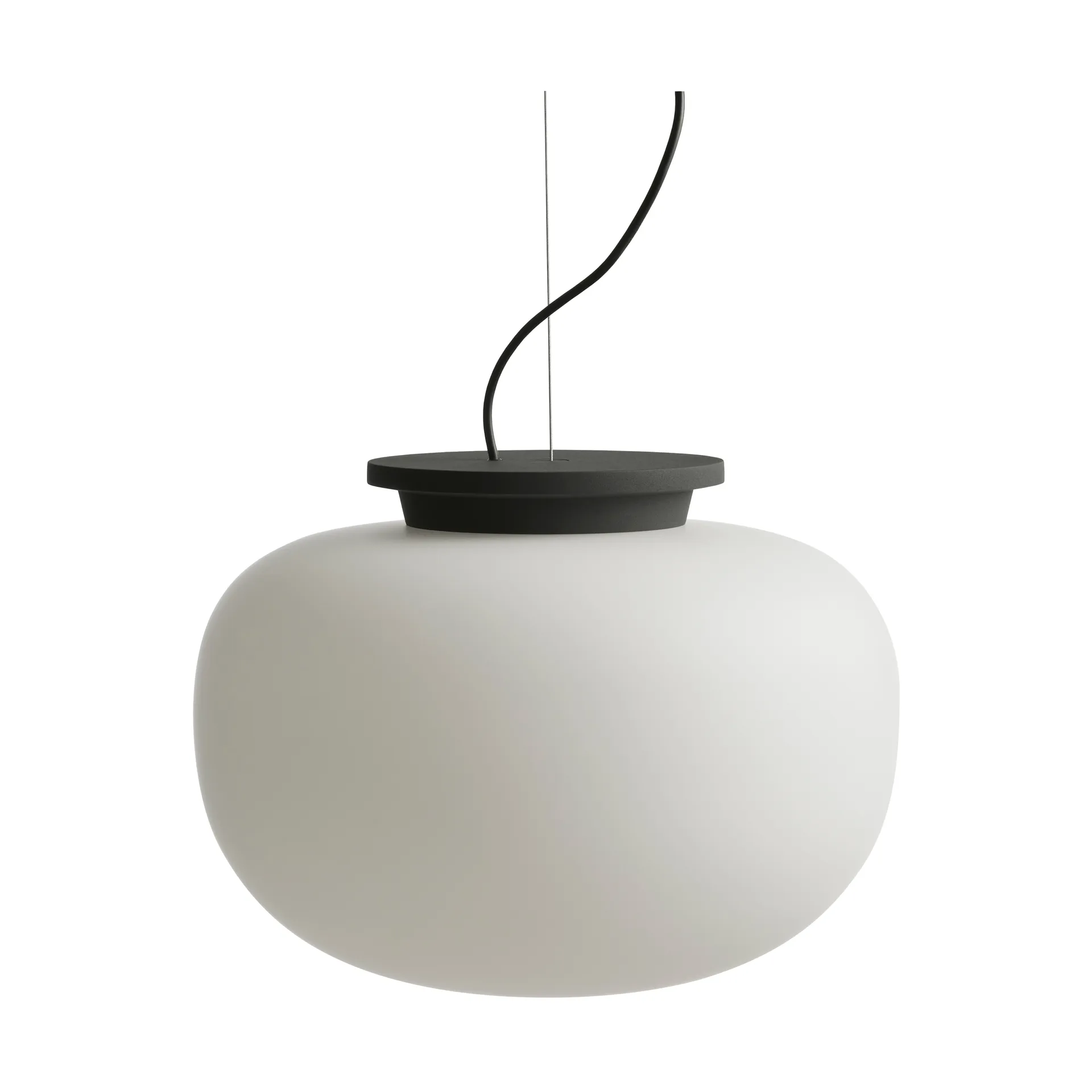 Supernate pendel , Opal white-black, Ø38 cm Frandsen