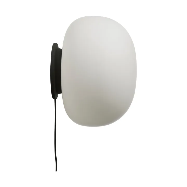 Supernate vegglampe - Opal white-black, Ø38 cm - Frandsen