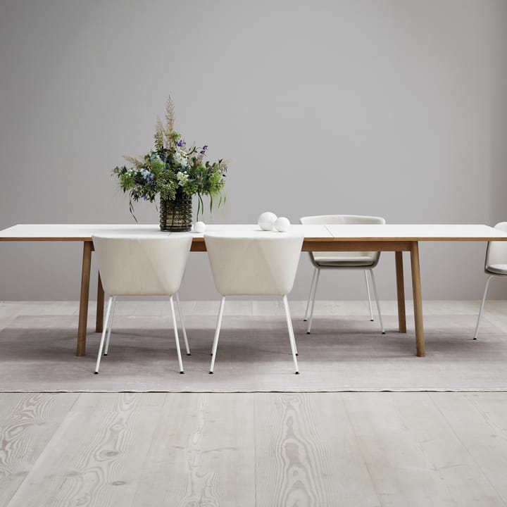 Ana spisebord 220–320x95 cm, Nanolaminat hvit-såpet eik Fredericia Furniture