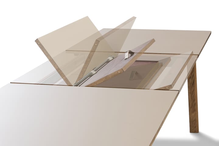 Ana spisestuebord 180–280x95 cm, Nanolaminat hvit-såpet eik Fredericia Furniture