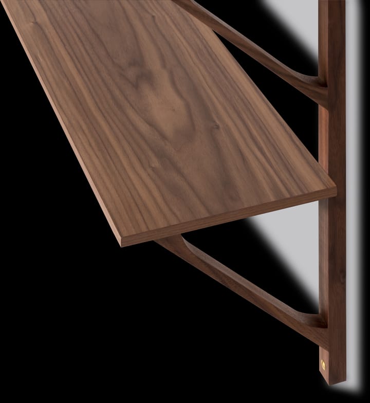 BM29 hylle 78x61 cm, Walnut lacquer Fredericia Furniture