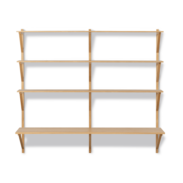 BM29 hylle med skrivebord 149x134 cm, Oak lacquer Fredericia Furniture