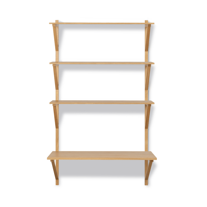 BM29 hylle med skrivebord 78x134 cm, Oak lacquer Fredericia Furniture