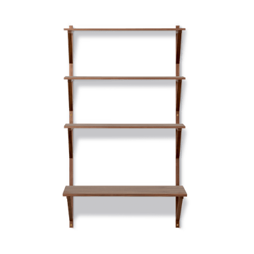 BM29 hylle med skrivebord 78x134 cm - Walnut lacquer - Fredericia Furniture