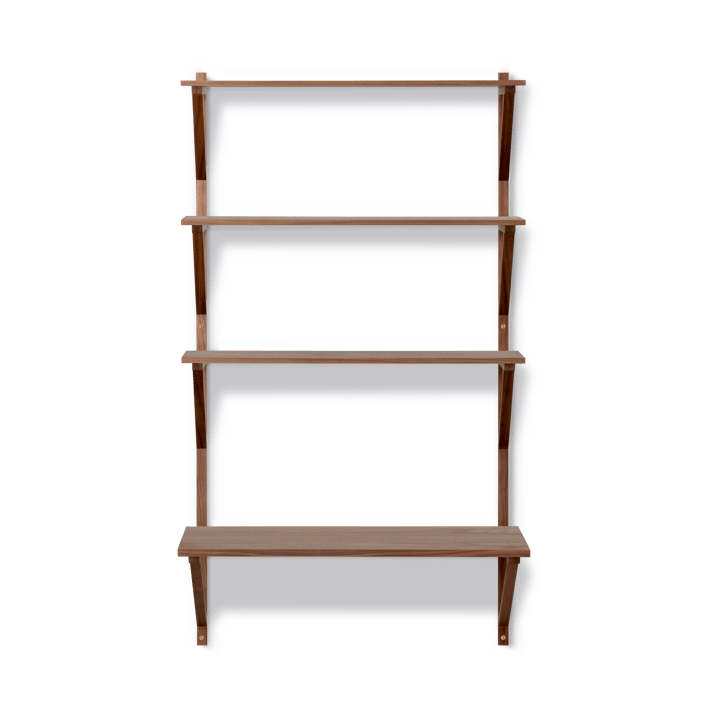 BM29 hylle med skrivebord 78x134 cm, Walnut lacquer Fredericia Furniture