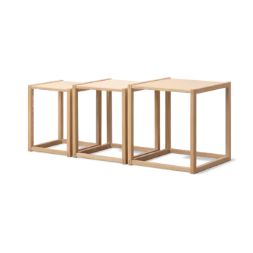BM375 Nesting bord 3 deler - Lys oljet eik - Fredericia Furniture