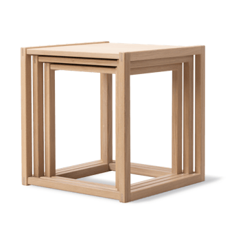 BM375 Nesting bord 3 deler - Lys oljet eik - Fredericia Furniture
