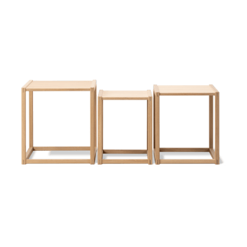 BM375 Nesting bord 3 deler - Lys oljet eik - Fredericia Furniture