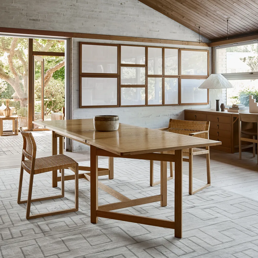 BM61 stol, Flettet natur-lakkert eikstativ Fredericia Furniture