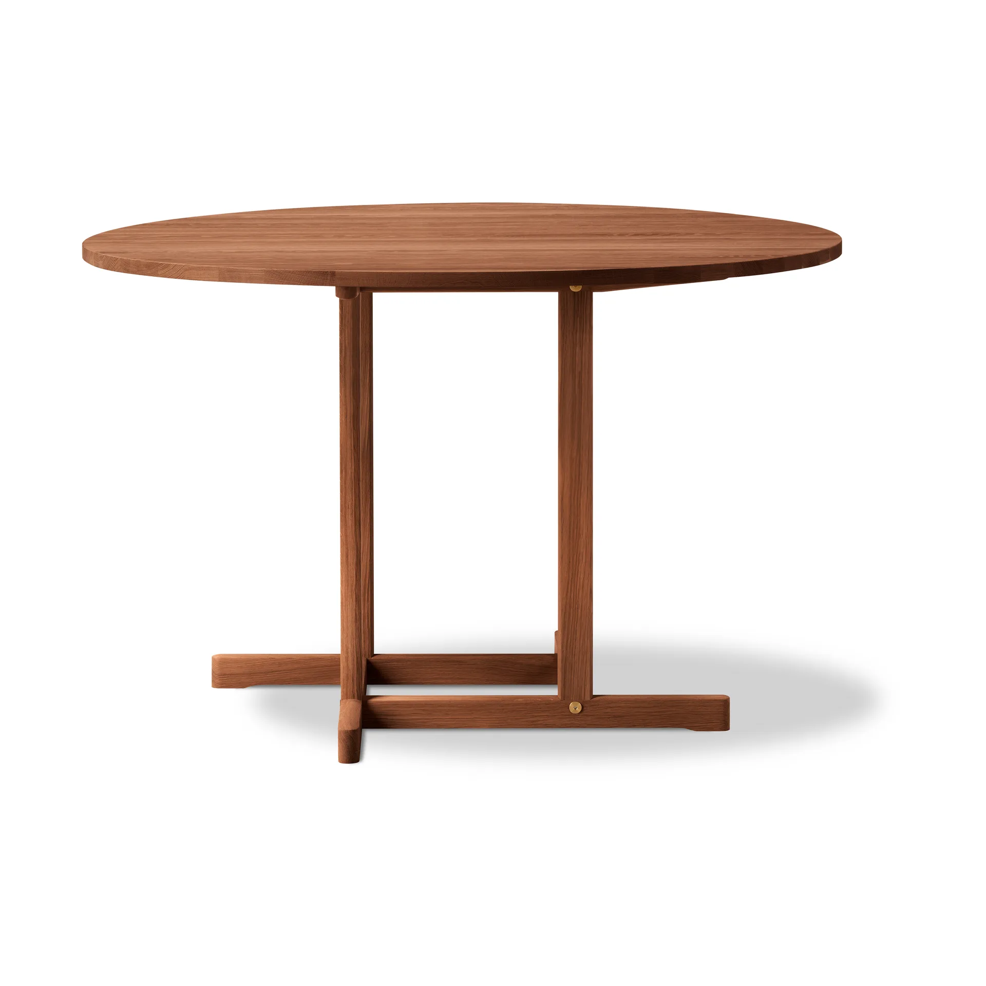 BM80 Mogensen Shaker Table bord Ø120 cm, Røkt oljet eik Fredericia Furniture