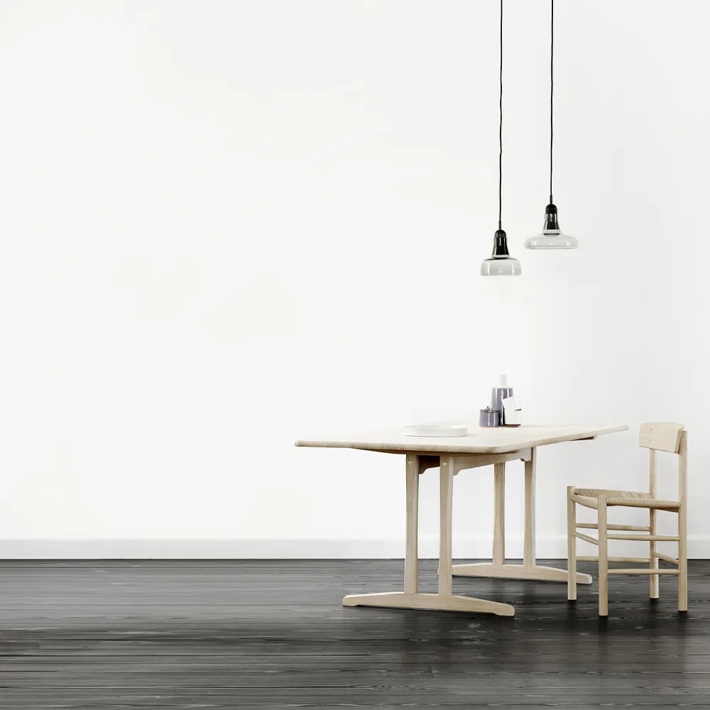 C18 Shaker spisebord, Såpet eik, 180x90cm Fredericia Furniture