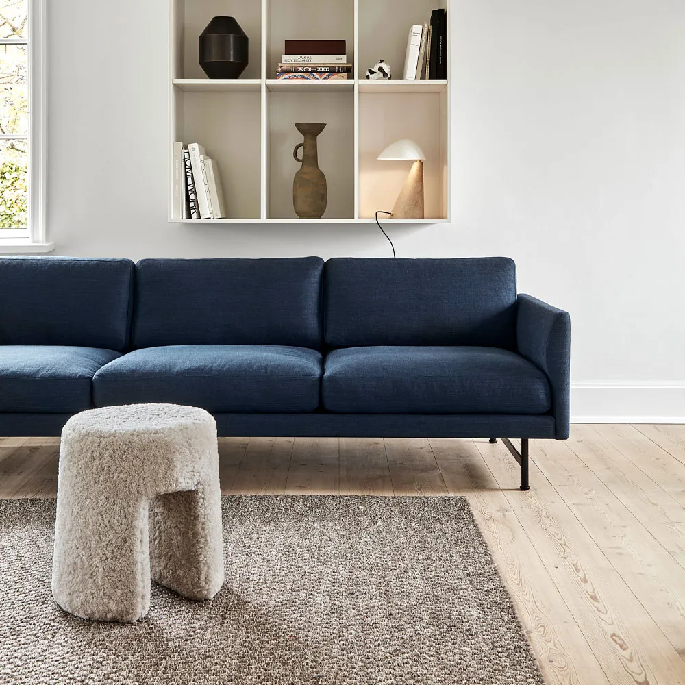 Calmo 5623 sofa, Sunniva 242-svart stål Fredericia Furniture